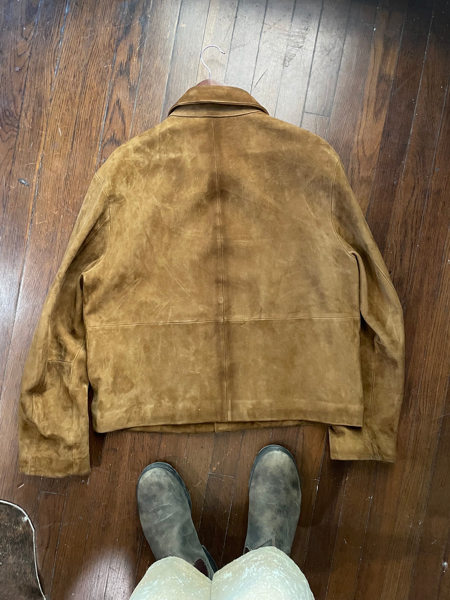 Vintage Suede Panel Jacket