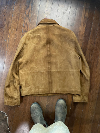 Vintage Suede Panel Jacket
