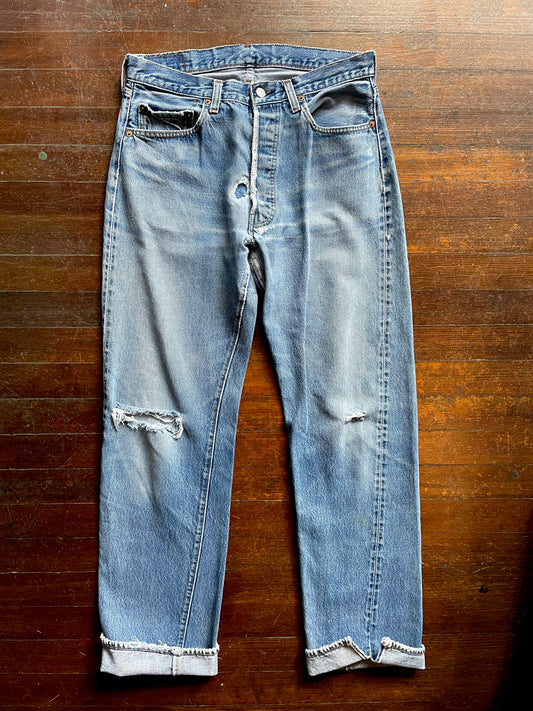 1970’s-80’s Levi’s 501 Redline Denim | 33x34