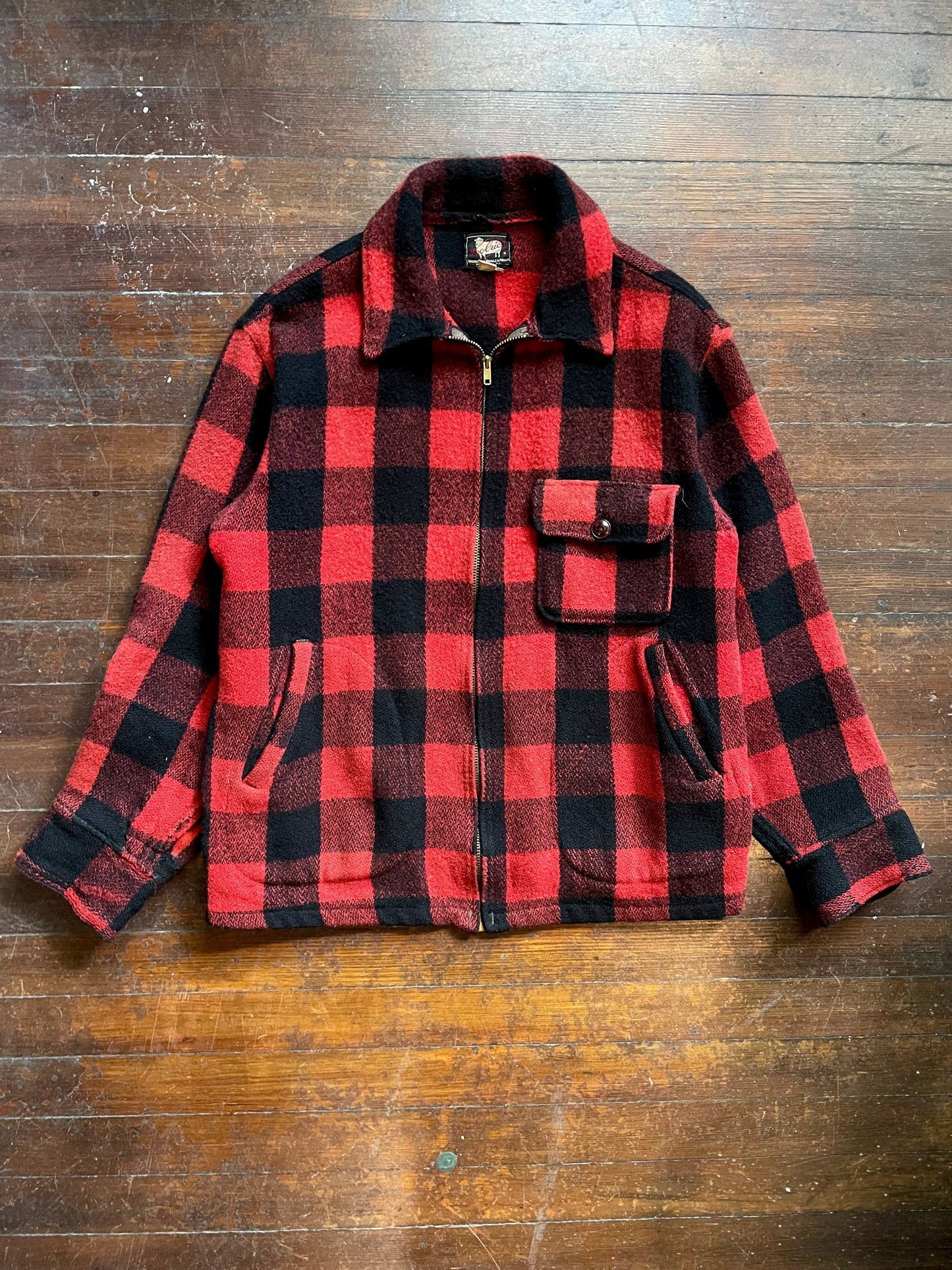 1950’s Woolrich Buffalo Plaid Jacket | Medium