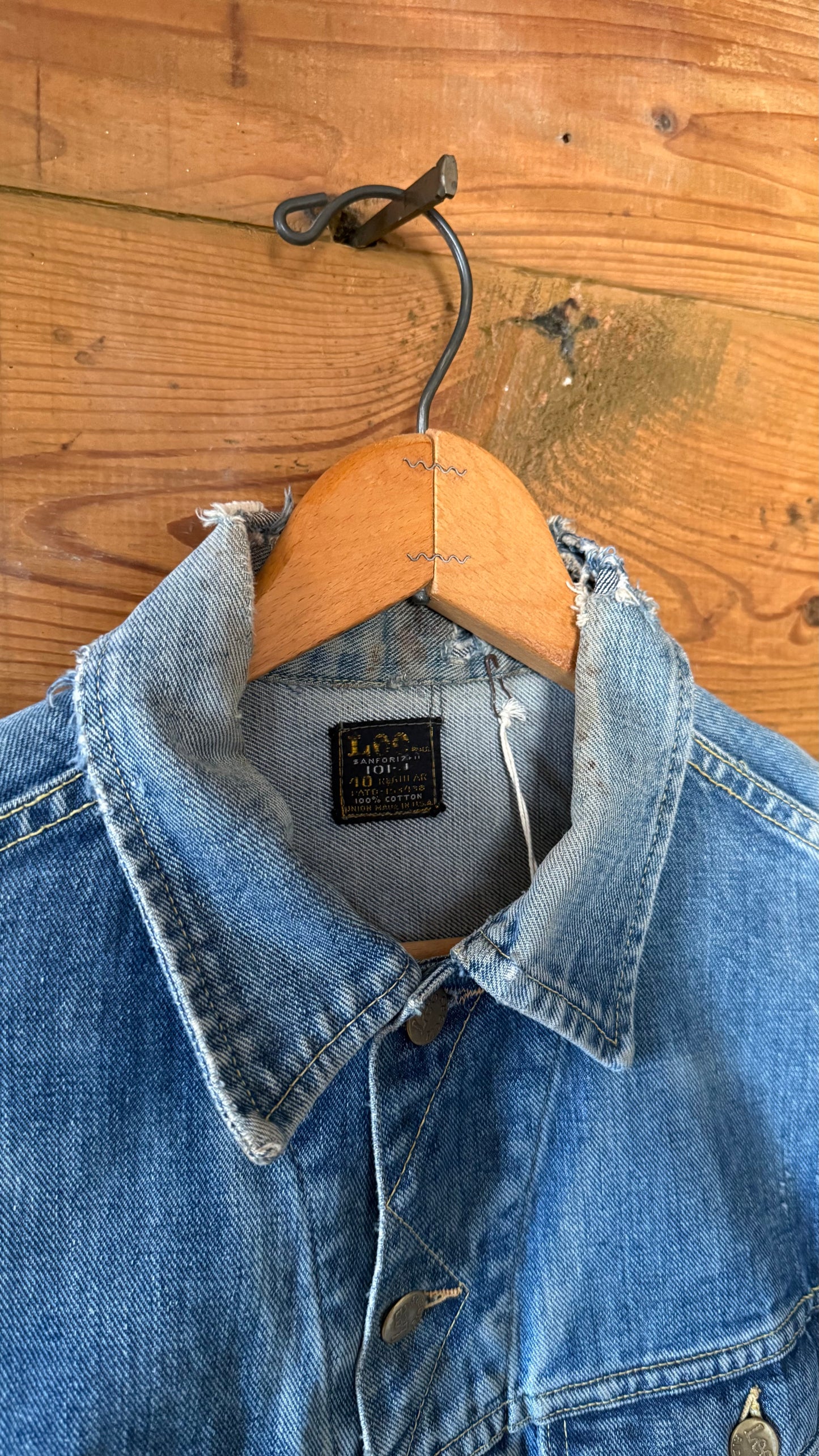 1960’s Lee 101-J Denim Jacket | 40R