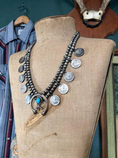 Early 1900’s Squash Blossom Necklace