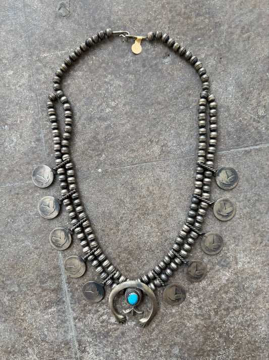 Early 1900’s Squash Blossom Necklace