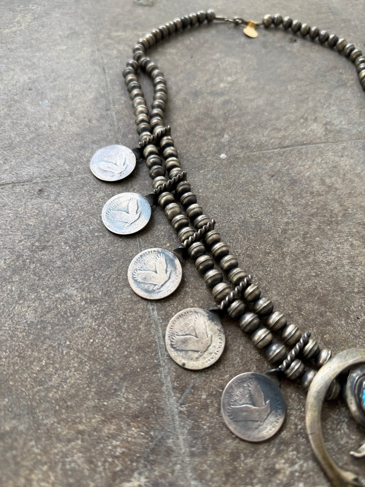 Early 1900’s Squash Blossom Necklace