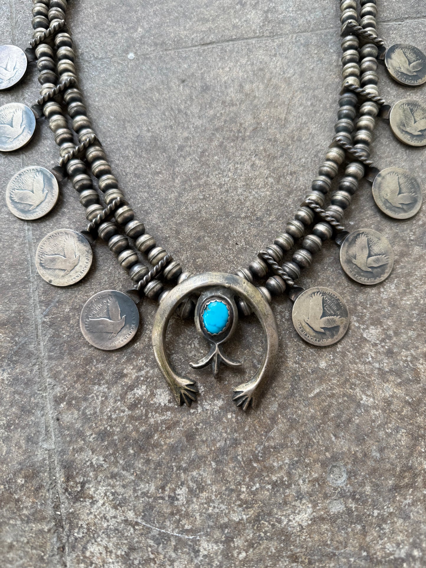 Early 1900’s Squash Blossom Necklace