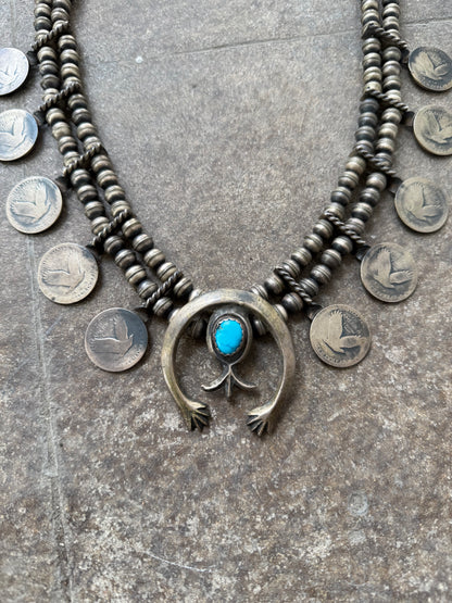 Early 1900’s Squash Blossom Necklace